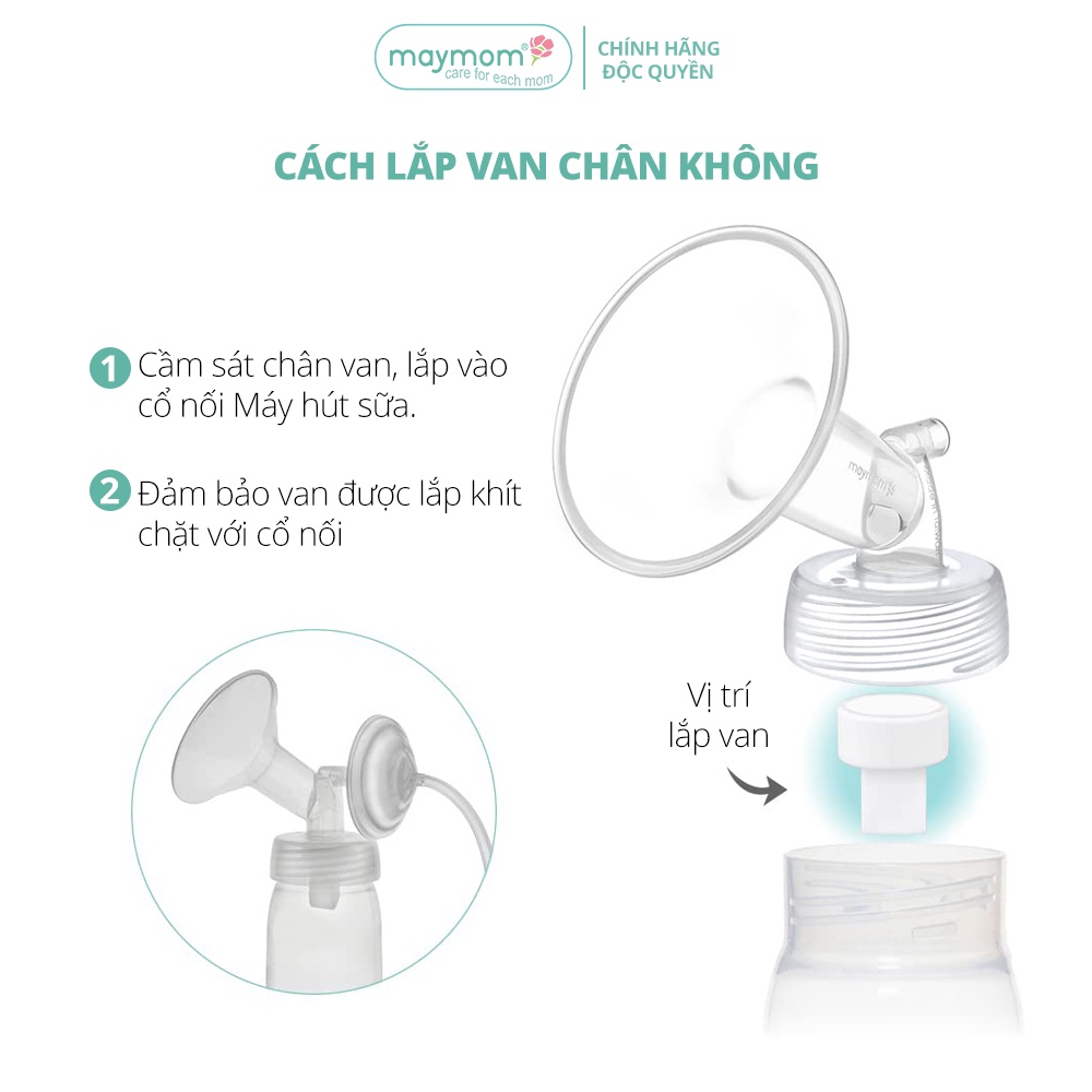 Mô tả Van chân không máy hút sữa, sản xuất bởi Maymom | Tương thích máy Spectra, Unimom, Avent - 5