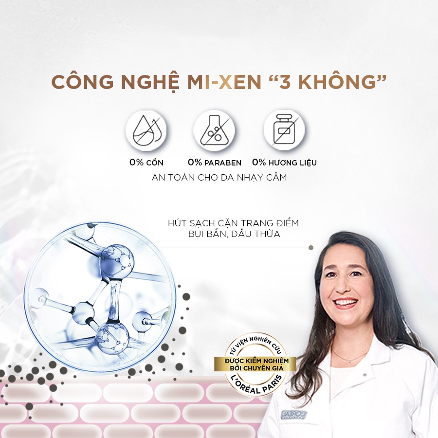 Mô tả Bộ 2 nước tẩy trang đa năng 3in1 làm sạch sâu L'Oreal Paris 400ml x 2 - 5