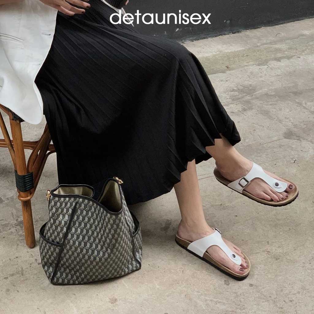 Mô tả Dép Birken đế trấu nam nữ kẹp ngón chữ T Detaunisex cực phong cách - DETA11 - 4