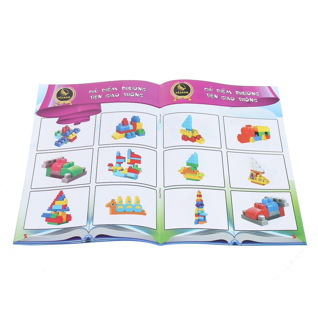 Mô tả Đồ Chơi Xếp Hình Vijago 70 Chi Tiết Có Kèm Hốp Đựng Tiện Lợi - 4