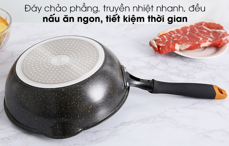 Mô tả Chảo nhôm chống dính vân đá Kangaroo KG662 - 5
