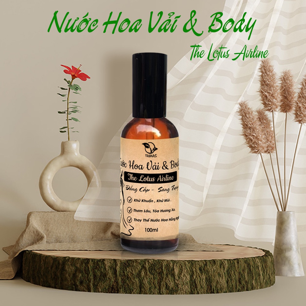Mô tả Nước Hoa Vải & Body The Lotus Airline Luxury TAMAS chai 10ml, 50ml - 5