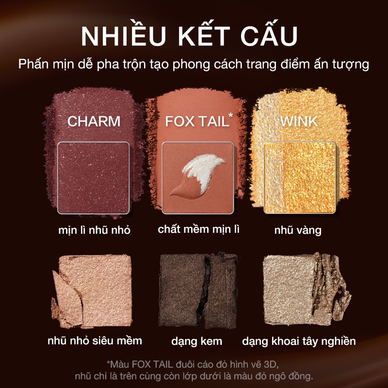 Mô tả Bảng Phấn Mắt Màu Nhũ Perfect Diary 12 Màu (Kèm Cọ Tuỳ Theo Bảng Mắt) - 3