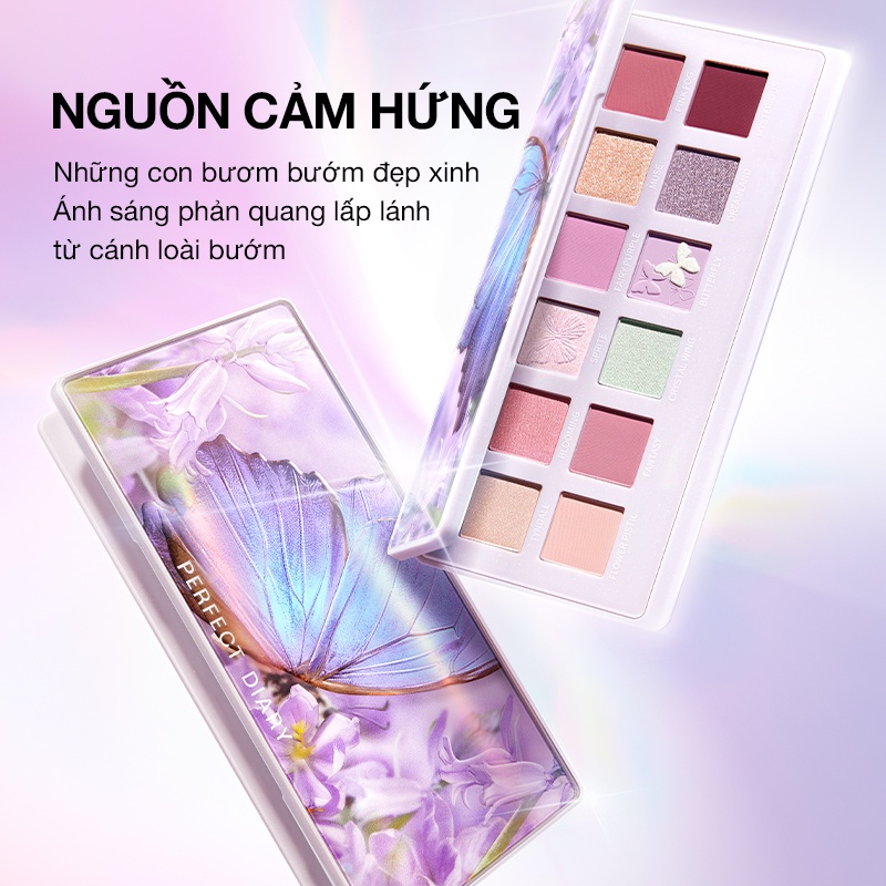 Mô tả Bảng Phấn Mắt Màu Nhũ Perfect Diary 12 Màu (Kèm Cọ Tuỳ Theo Bảng Mắt) - 8