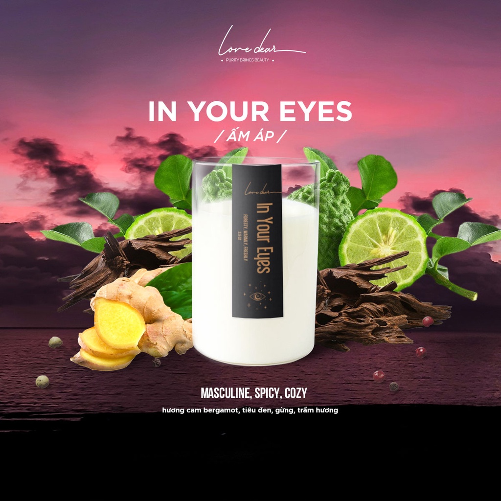 Mô tả Nến thơm Tinh Dầu Cao Cấp LoveDear 100g Nhiều Mùi - Không Khói Decor Sang Trọng - 8