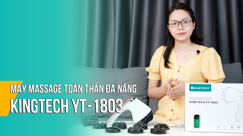 Mô tả Máy Massage Cầm Tay Dành Cho Chị Em KINGTECH YT-1803 - Mát Xa Toàn Thân Đa Năng, Chuyên Sâu Cho Eo Bụng, Cổ - Chính Hãng - 1