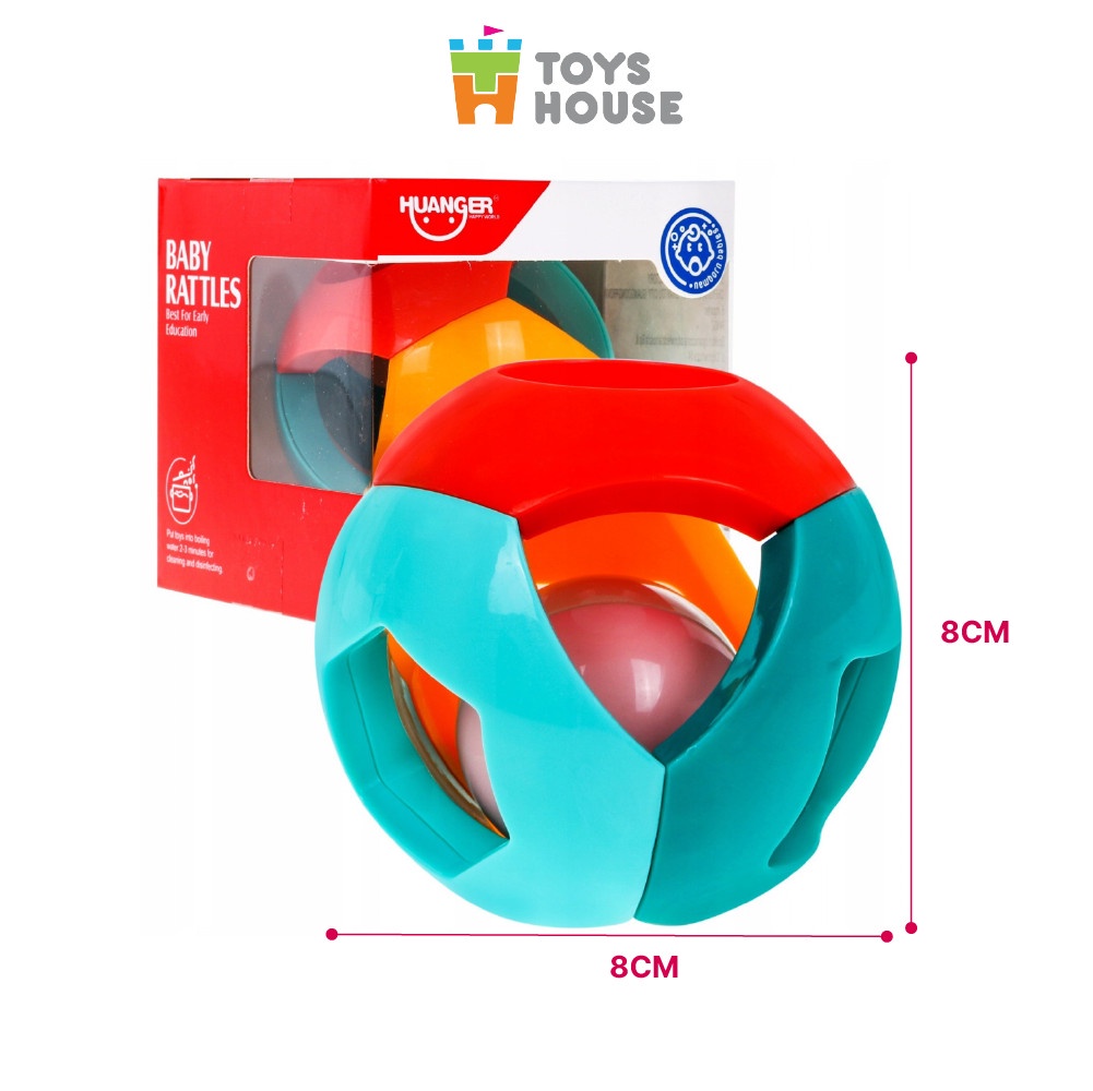 Mô tả Bóng lục lạc cho bé tập bò - tập cầm nắm ToysHouse HE0142 - đồ chơi cho bé 6 tháng - 6