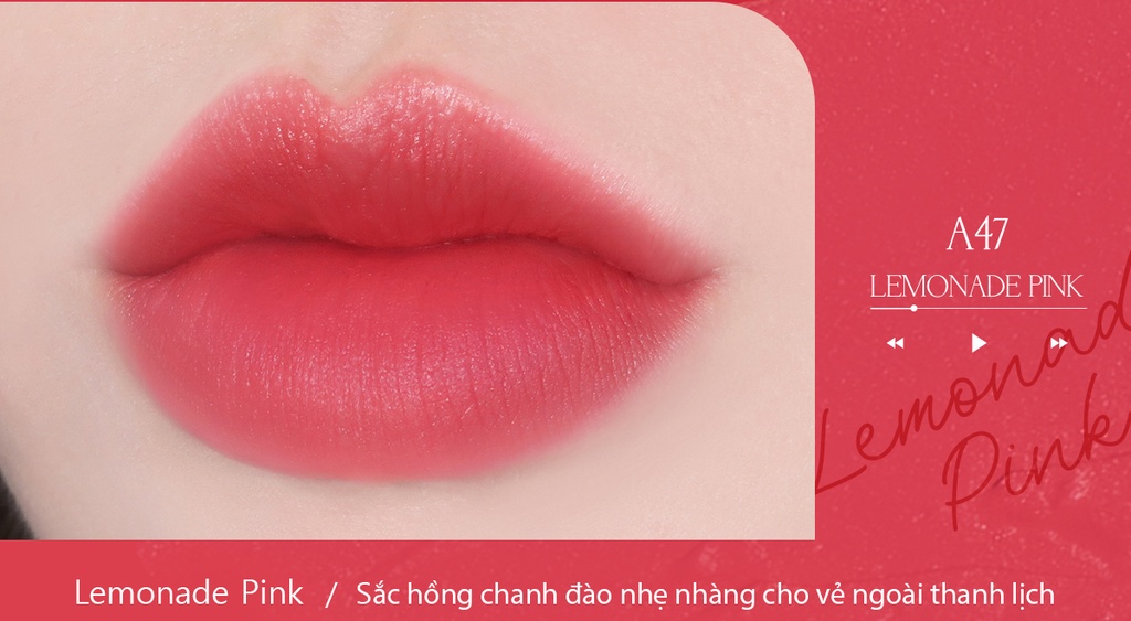 Mô tả Son Kem Black Rouge Air Fit Velvet Tint Ver 9 Acoustic Mood 36,7g - 6