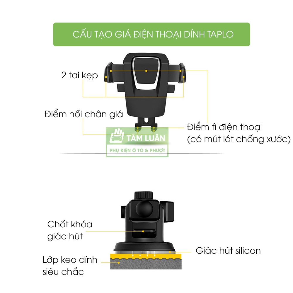 Kẹp điện thoại ô tô gắn cửa gió