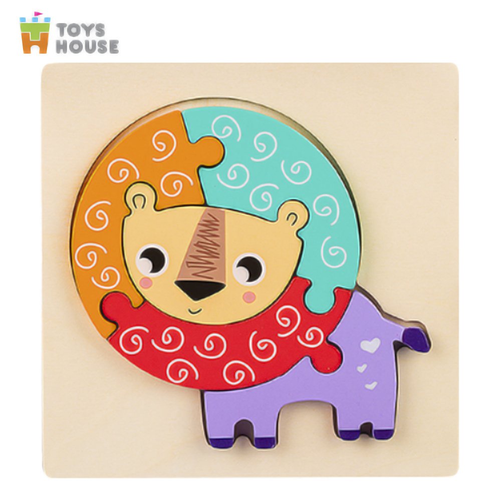 Mô tả Đồ chơi ghép hình gỗ 3D ToysHouse nhân vật hoạt hình ngộ nghĩnh, màu sắc đa dạng - 2