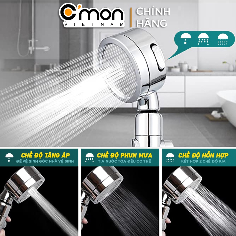 Mô tả Vòi sen tắm LỌC NƯỚC TĂNG ÁP C'MON TS-12 (LỌC) - 6