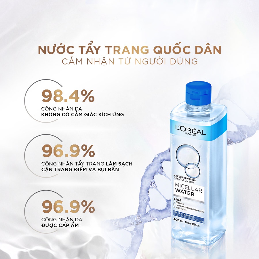 Mô tả Bộ 2 nước tẩy trang đa năng 3in1 làm sạch sâu L'Oreal Paris 400ml x 2 - 6