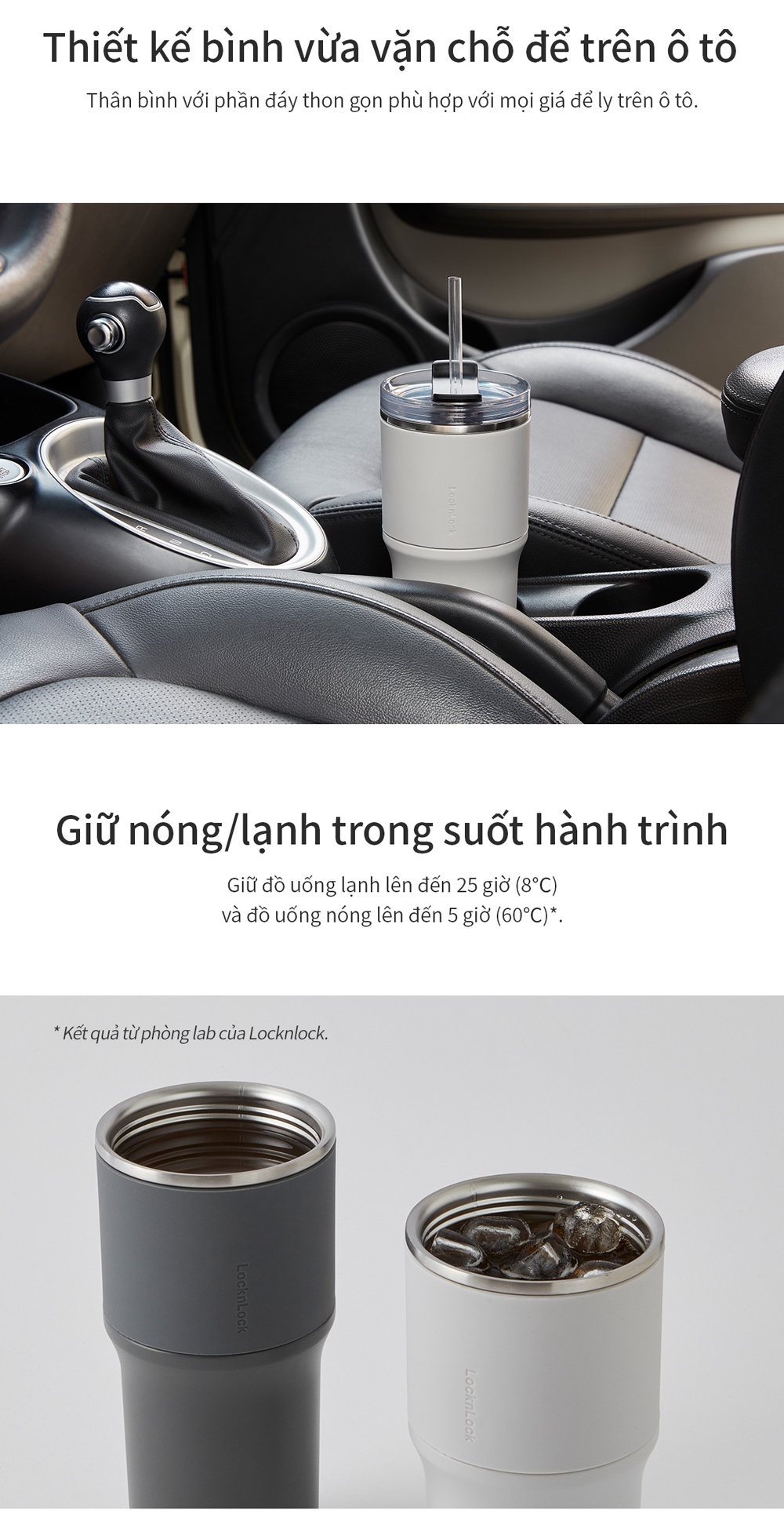 Mô tả Ly giữ nhiệt LocknLock 650ml LHC4277S Metro Drive - Hàng chính hãng, kèm ống hút cọ rửa - JoyMall - 5