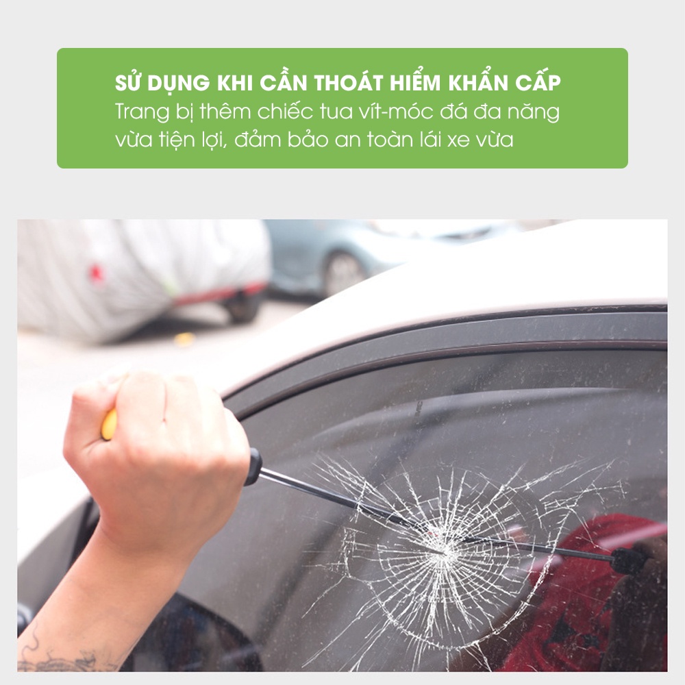 Mô tả Móc đá lốp xe cậy sỏi đinh, tua vít đa năng, dụng cụ nạy đá dăm bảo vệ lốp phụ kiện oto Tâm Luân - 6