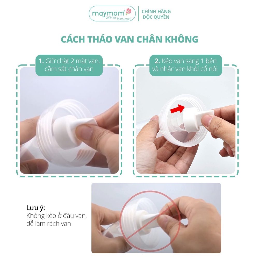 Mô tả Van chân không máy hút sữa, sản xuất bởi Maymom | Tương thích máy Spectra, Unimom, Avent - 6