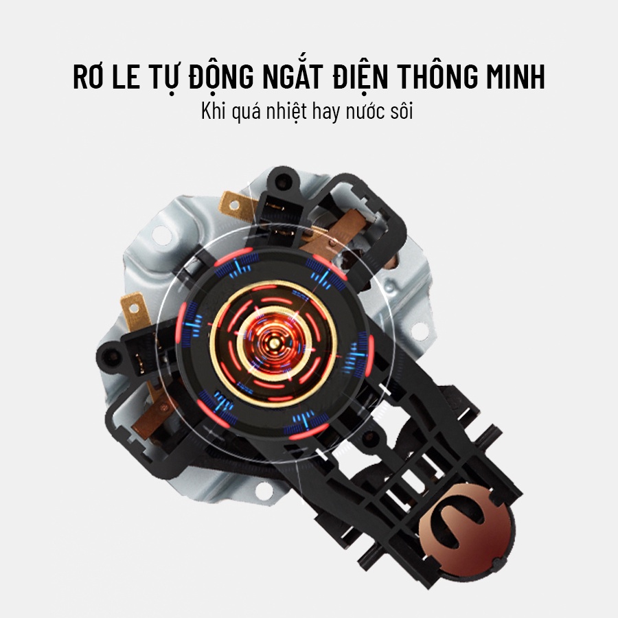 Mô tả Ấm siêu tốc 1,8L Nagakawa NAG0315 - 2 lớp - Công suất 1800W - 4