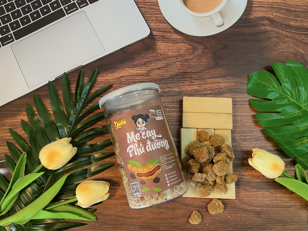 Mô tả Me cay phủ đường Trạm ngọt Yumi kẹo hoa quả chua ngọt đồ ăn vặt trái cây thơm ngon - 1