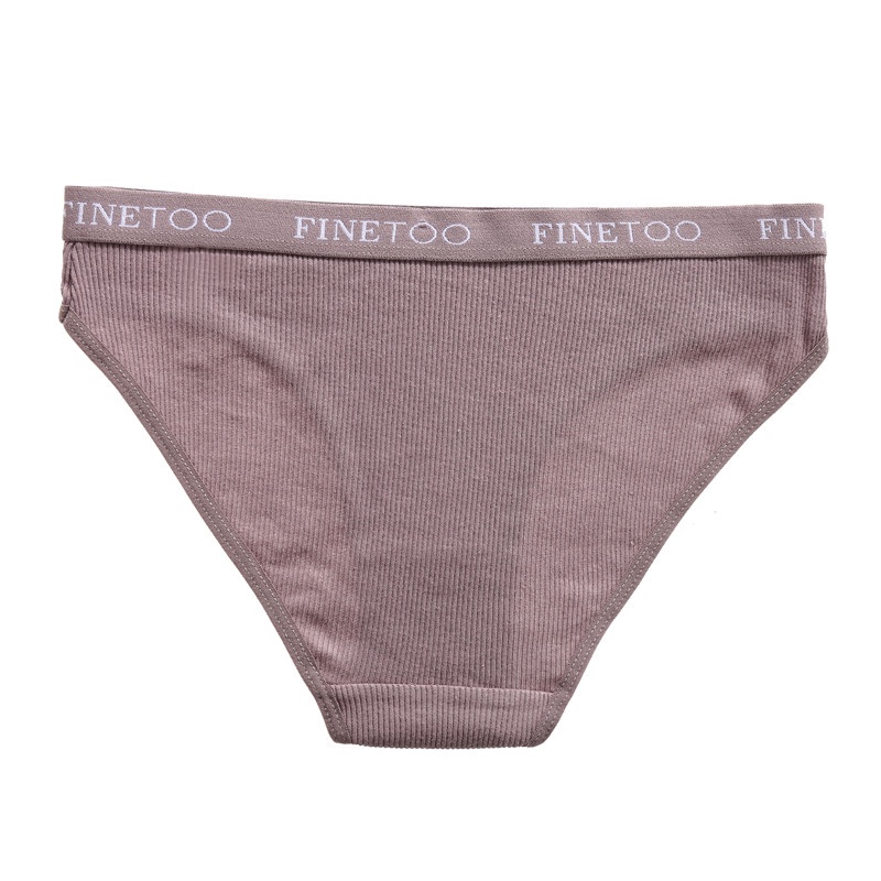 Mô tả FINETOO Quần Lót cotton Mềm Mại Màu Trơn In Chữ Cho Nữ Màu Sắc - 11