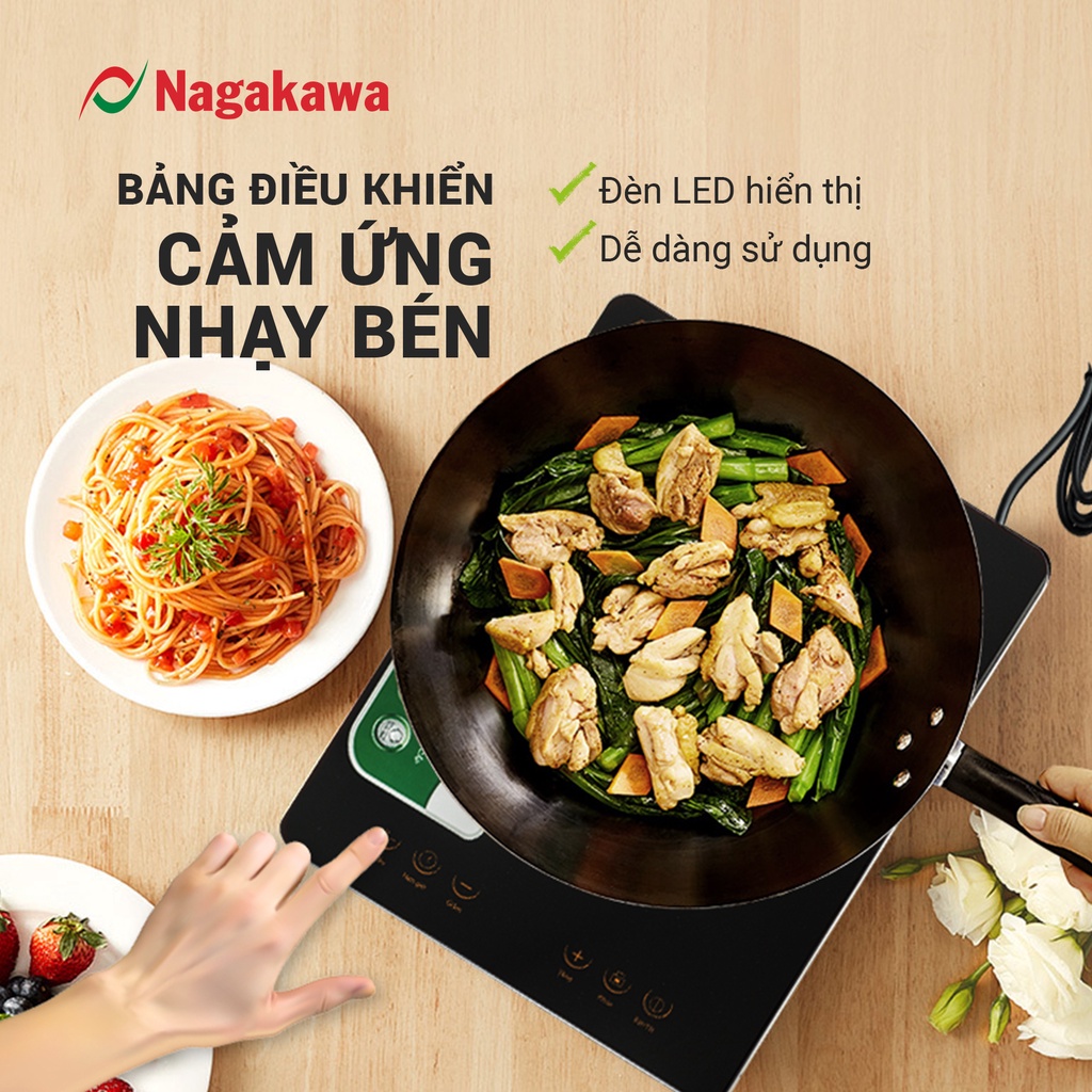 Mô tả Bếp Điện Từ Đơn Nagakawa NAG0704 (2000W) - Kèm nồi lẩu - Bảo hàng 12 tháng - Hàng chính hãng - 5