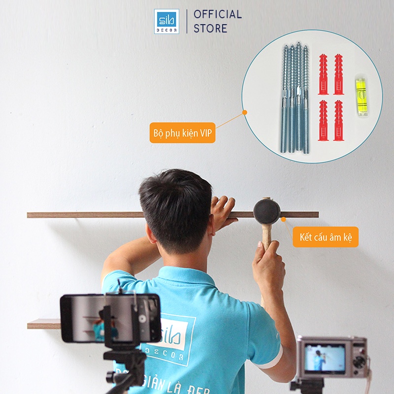 Kệ ngang treo tường SIB Decor - Hướng dẫn lắp đặt