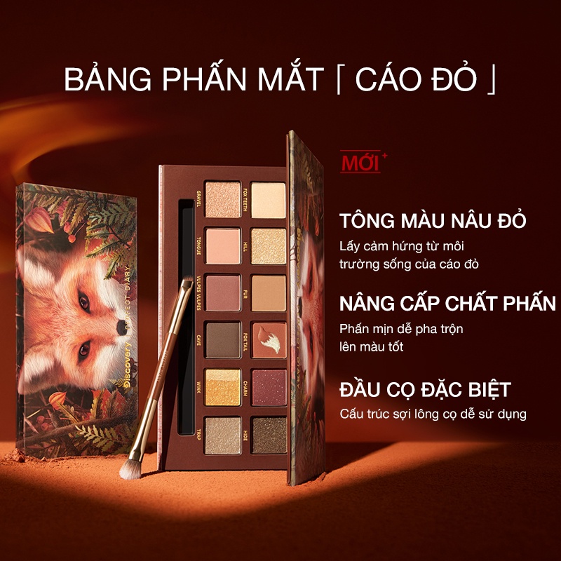 Mô tả Bảng Phấn Mắt Màu Nhũ Perfect Diary 12 Màu (Kèm Cọ Tuỳ Theo Bảng Mắt) - 2