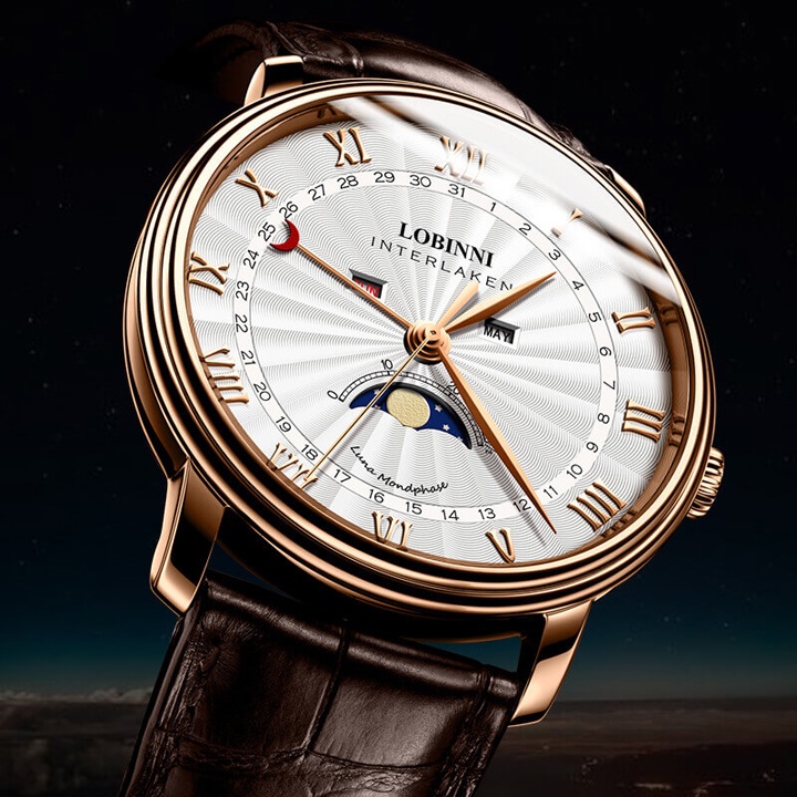 Mô tả Đồng hồ nam chính hãng LOBINNI L3603-1,hàng mới,Kính sapphire ,chống xước ,Chống nước 30m ,Bảo hành 24 tháng,Máy quartz - 4