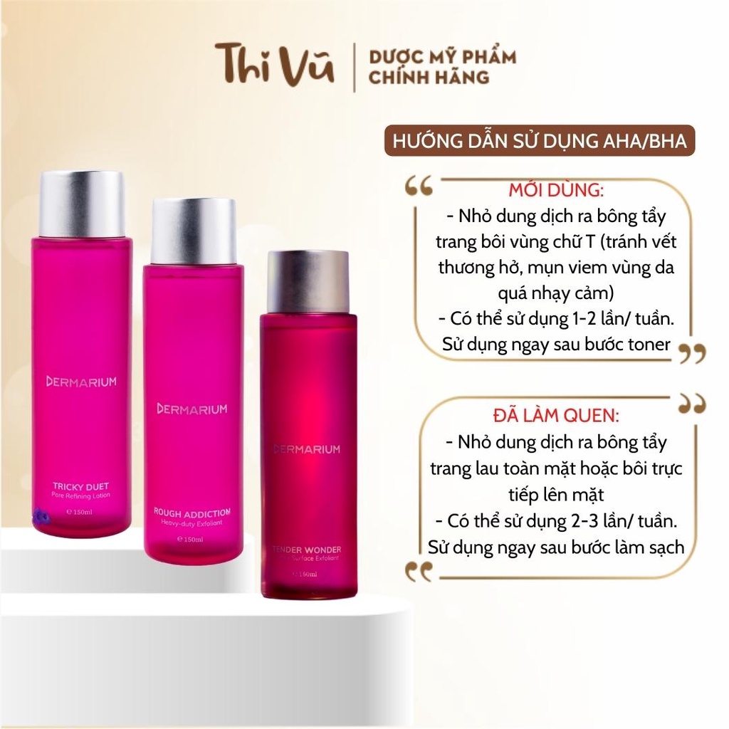 Tẩy da chết hoá học Dermarium Tricky Duet làm sạch sâu lỗ chân lông ...