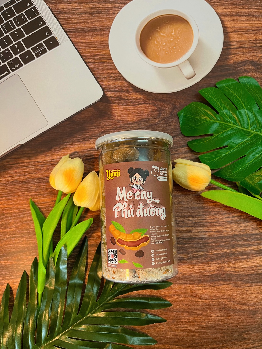Mô tả Me cay phủ đường Trạm ngọt Yumi kẹo hoa quả chua ngọt đồ ăn vặt trái cây thơm ngon - 2