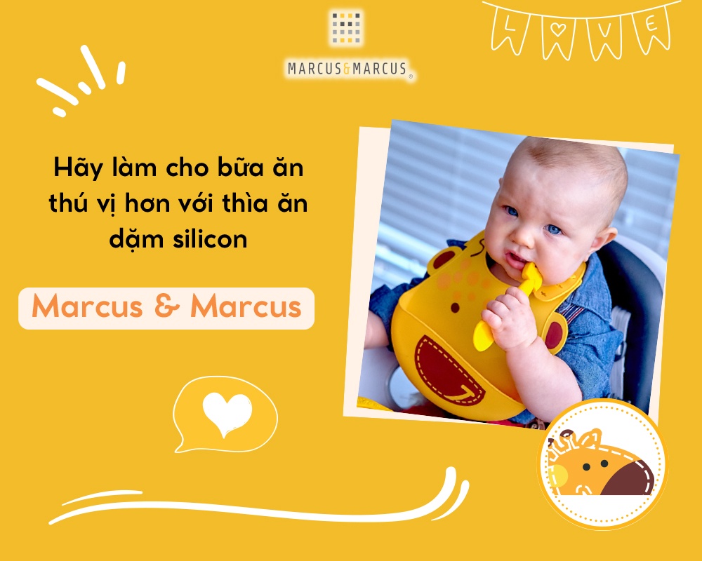 Mô tả Thìa ăn dặm silicon cho bé Marcus & Marcus, từ 6 tháng - Lola - 3