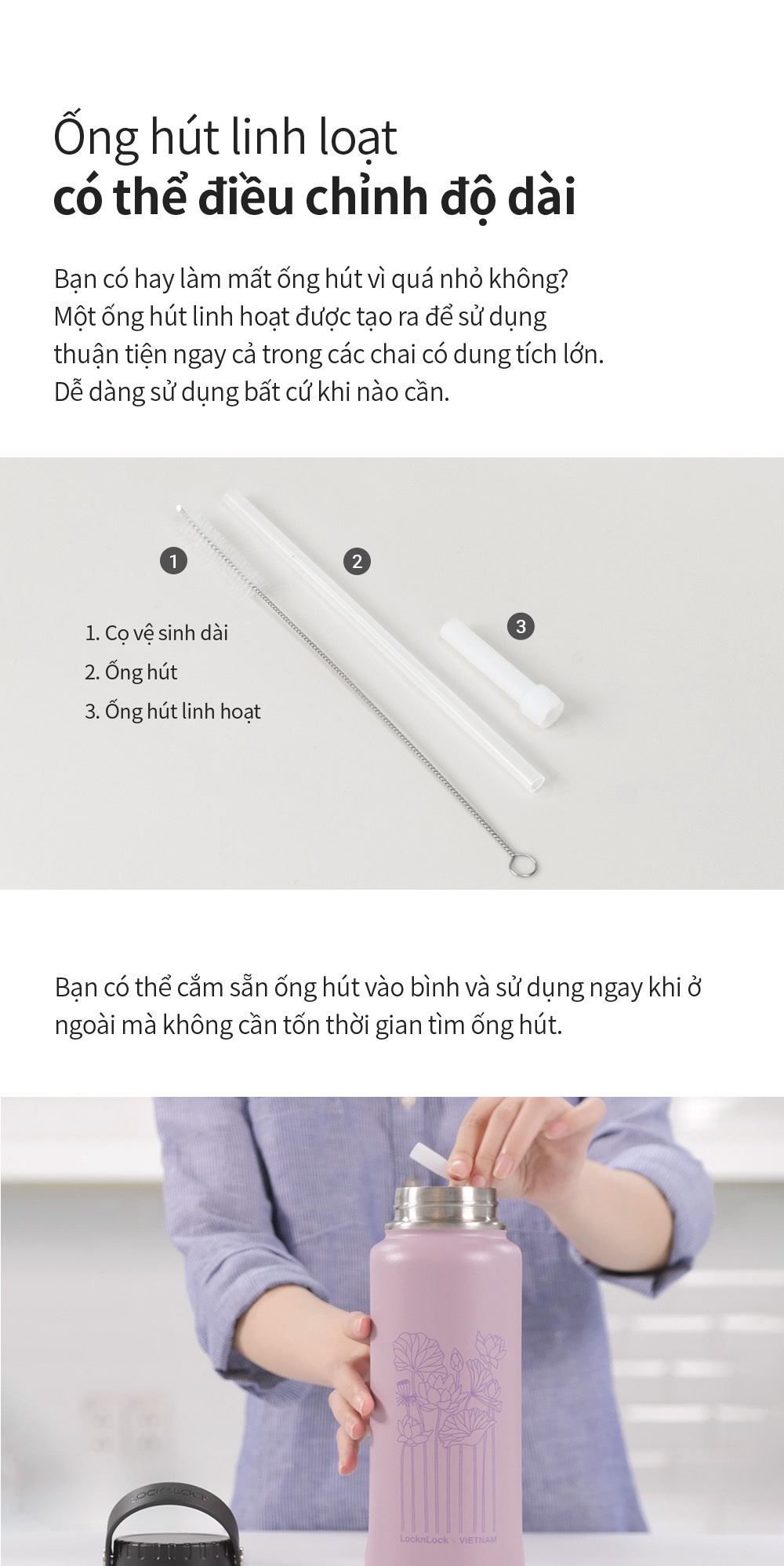 Mô tả Bình giữ nhiệt LocknLock Riga 897ml LHC4160, Hàng chính hãng, phiên bản quốc tế, Việt Nam - JoyMall - 9
