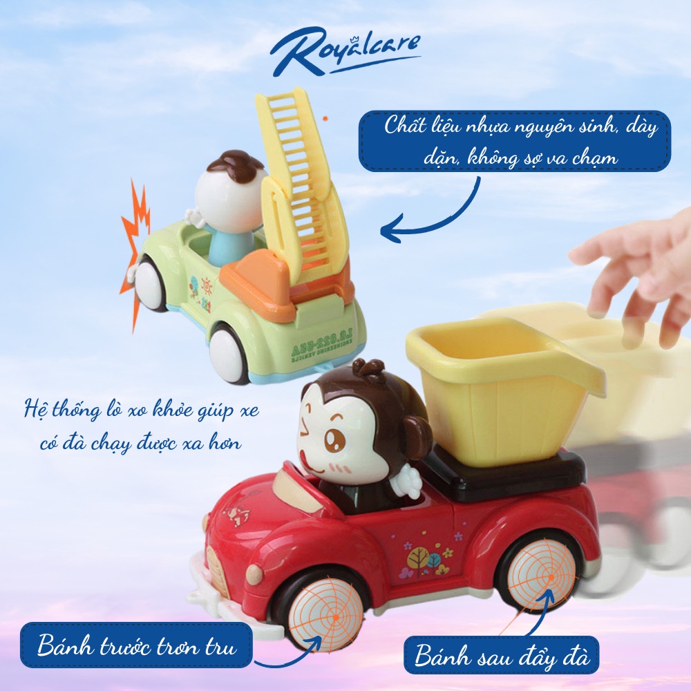 Mô tả Đồ chơi ô tô trớn đà hình thú ngộ nghĩnh cho bé Royalcare 82255A - 4