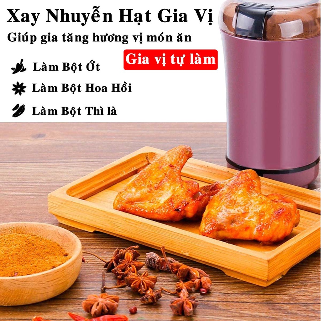 Mô tả Máy Xay Hạt Khô, Bột Ngũ Cốc, Cafe, Thảo Dược, Các Loại Hạt Cực Nhanh Chỉ Từ 6 Đến 18 Giây Chính Hãng Amalife - 3