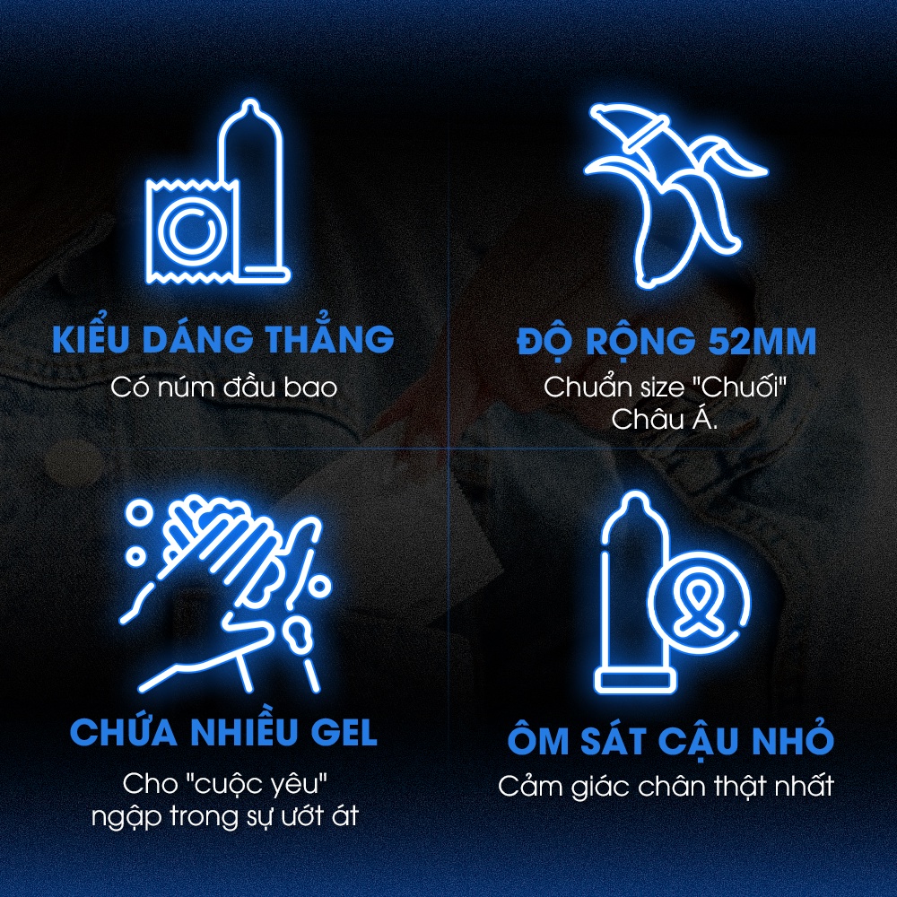 Mô tả Bao cao su LifeStyles Classic mỏng trơn truyền thống, ôm sát nhiều gel Hộp 12 bcs - 2