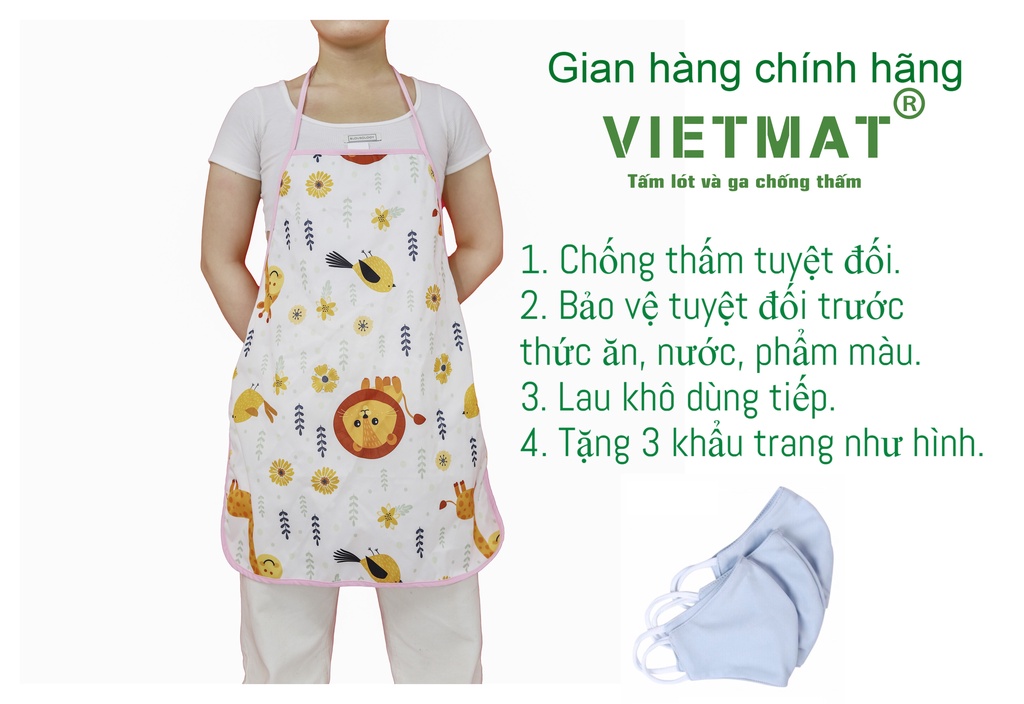 Mô tả Tạp dề pha chế cao cấp chống thấm TILO dùng cho nấu ăn, pha chế và phục vụ bàn - 2