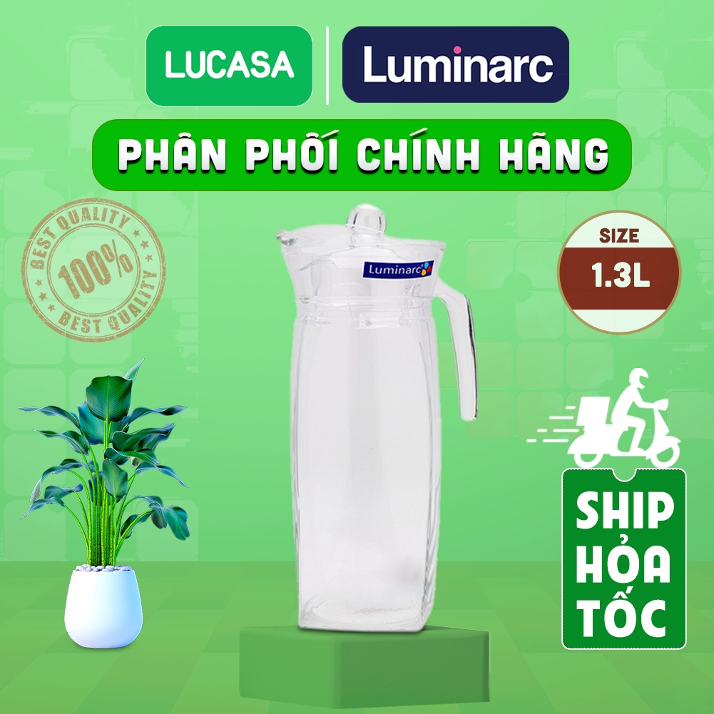 Mô tả Bình Nước Thủy Tinh Luminarc Flame 1.3L- L8535 | Phân Phối Chính Hãng - 4