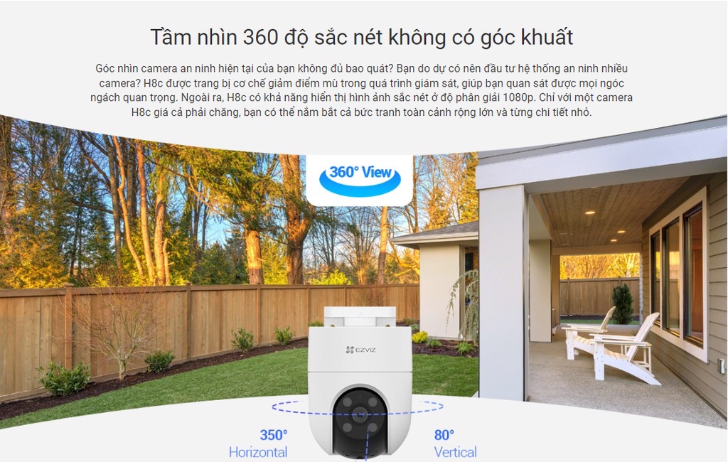 Camera EZVIZ H8C Pro kích thước