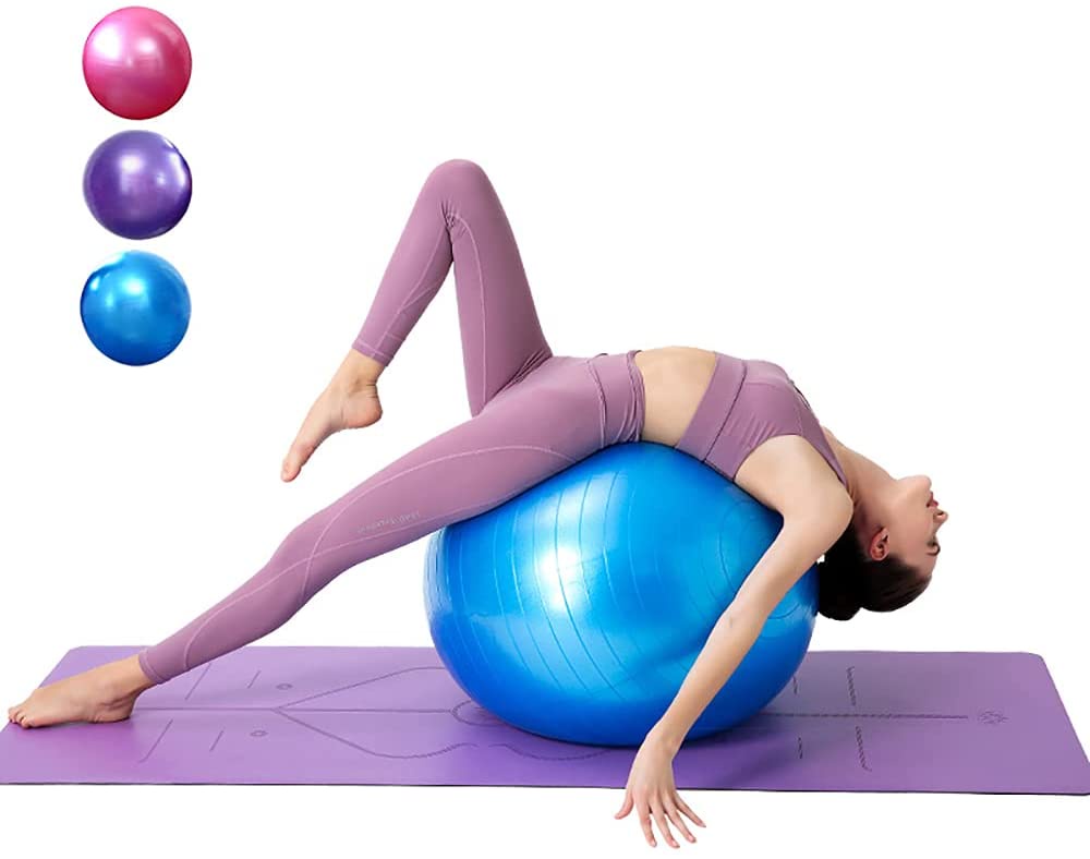 Mô tả Bóng Tập Yoga Tròn Cỡ Lớn 65cm Cao Cấp Tập Kegel Tập Gym Tập Bơi Chính Hãng Amalife Chọn Màu - 6