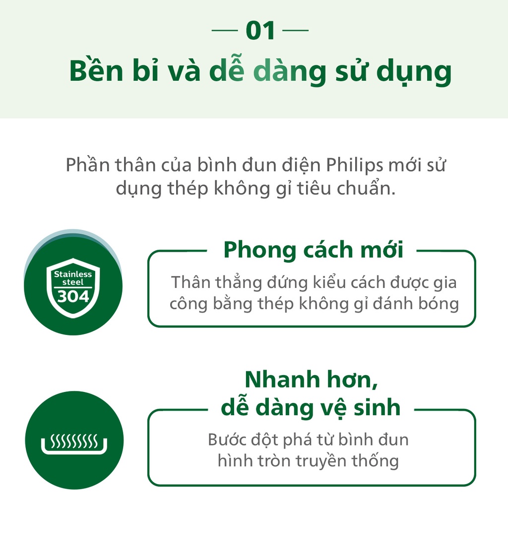 Mô tả Bình đun siêu tốc PHILIPS HD9316 - Hàng Chính Hãng - 2