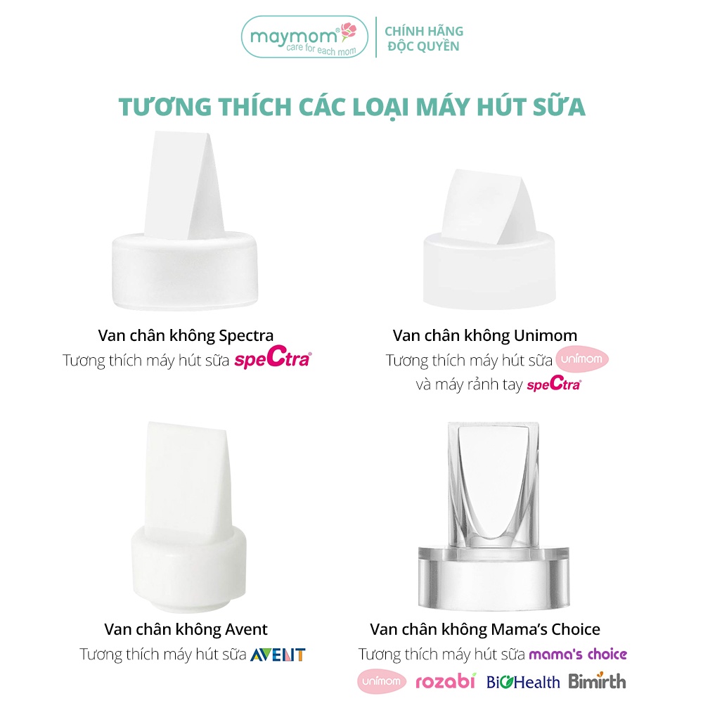 Mô tả Van chân không máy hút sữa, sản xuất bởi Maymom | Tương thích máy Spectra, Unimom, Avent - 8