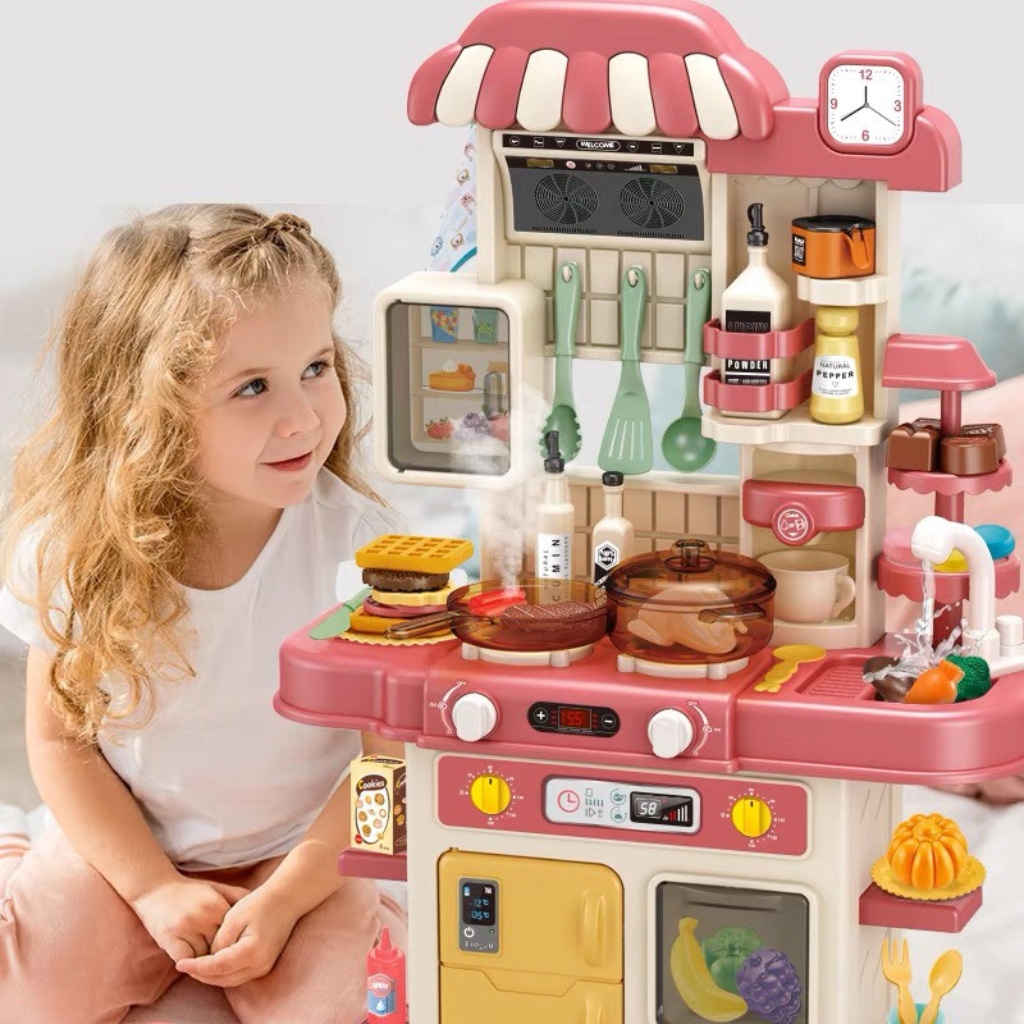 Mô tả Bộ đồ chơi nhà bếp cao cấp cỡ lớn 72cm  có âm thanh, hiệu ứng hơi nước, lửa - 2