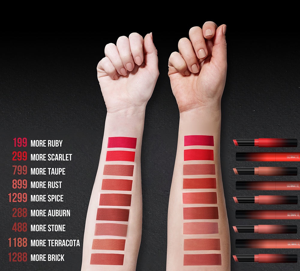 Mô tả Son Lì Mịn Môi Siêu Nhẹ Cao Cấp Maybelline New York Color Sensational Ultimatte 1.7g - 7