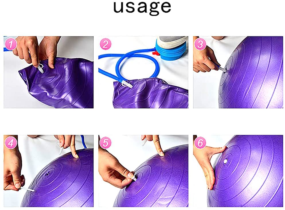 Mô tả Bóng Tập Yoga Tròn Cỡ Lớn 65cm Cao Cấp Tập Kegel Tập Gym Tập Bơi Chính Hãng Amalife Chọn Màu - 4