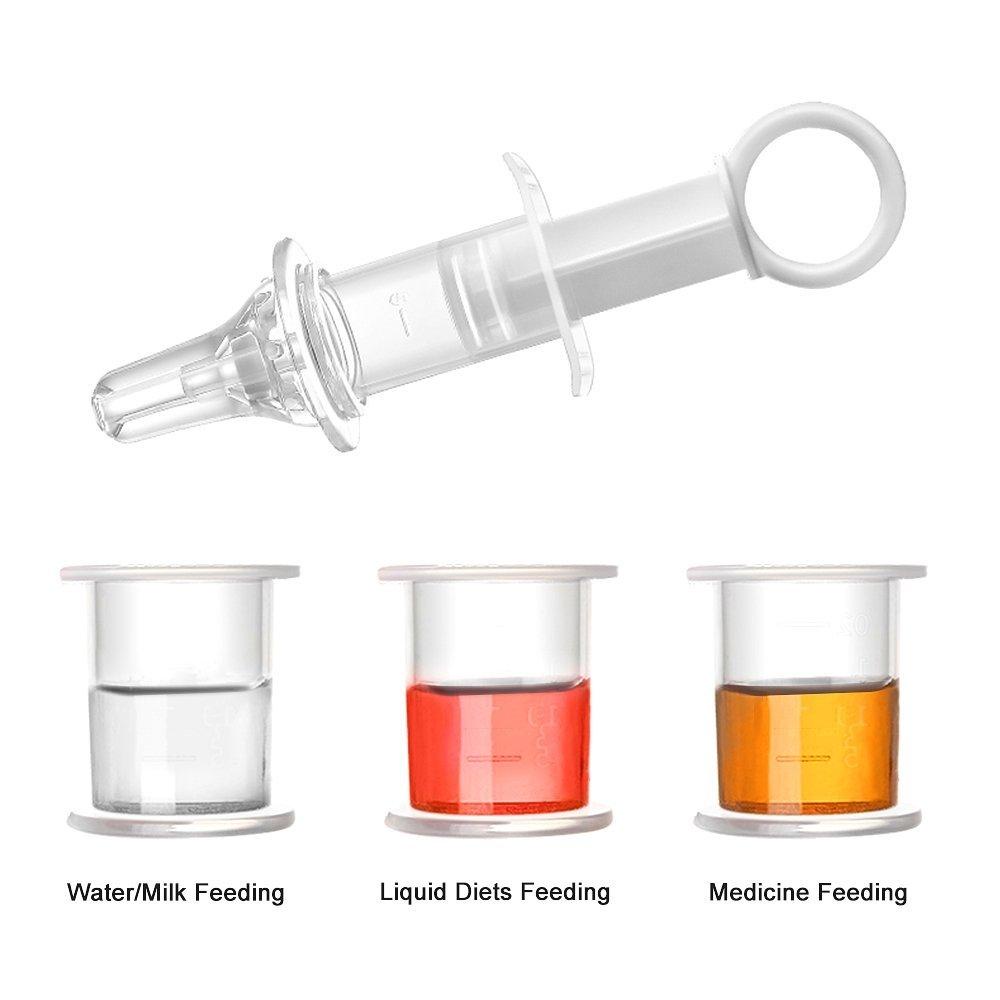 Mô tả Dụng Cụ Cho Bé Uống Thuốc Ăn Sữa Cao Cấp Haakaa, New Zealand. 100% silicone cấp y tế, dạng xilanh - 2
