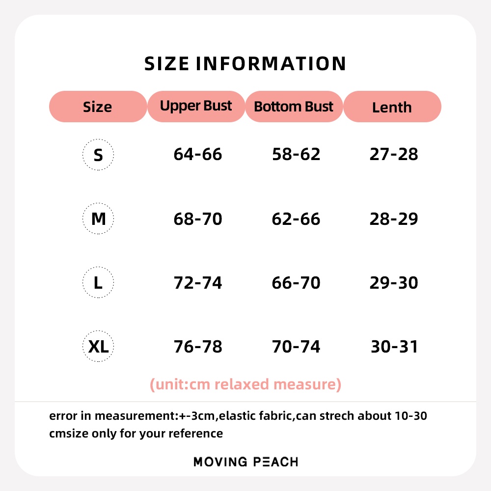 Mô tả Áo bra thể thao nữ MOVING PEACH có mút nâng ngực chất liệu thấm hút khô ráo nhanh chóng - 1