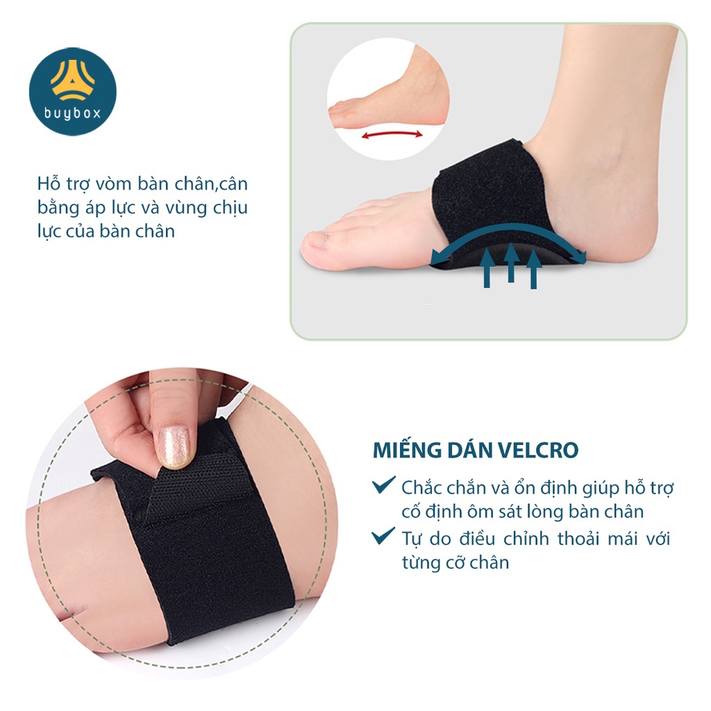 Mô tả Vớ đệm lõm bàn chân giảm mỏi chân khi đi đứng quá lâu,  bảo vệ đôi chân của bạn - Buybox - BBPK289 - 6