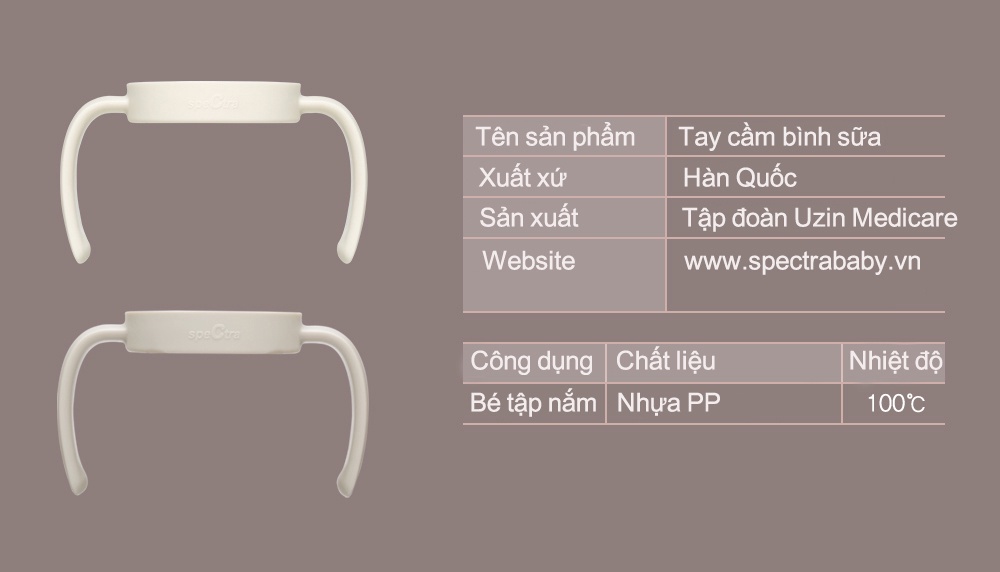 Mô tả Tay cầm bình sữa cổ rộng Spectra - 5