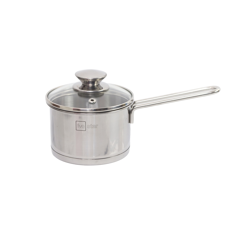 Mô tả Quánh 3 đáy inox 430 Fivestar Standard nắp kính bếp từ ( 12cm/14cm/16cm ) - 1