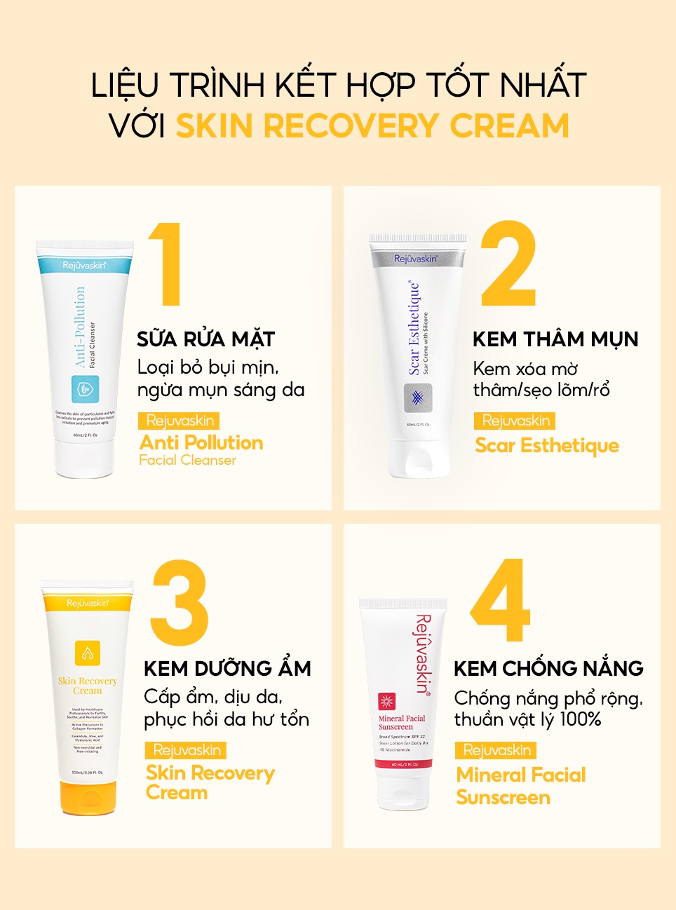 Mô tả Kem Dưỡng Ẩm và Phục Hồi Da Rejuvaskin Skin Recovery Cream 100ml - 7