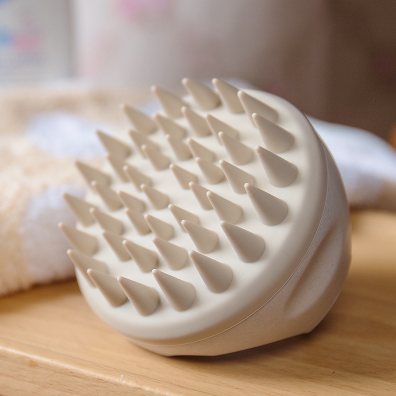 Mô tả Lược gội đầu thư giãn Massage Vườn Thảo Mộc chất liệu gai silicone cao cấp, vỏ nhựa lúa mạch an toàn - 3
