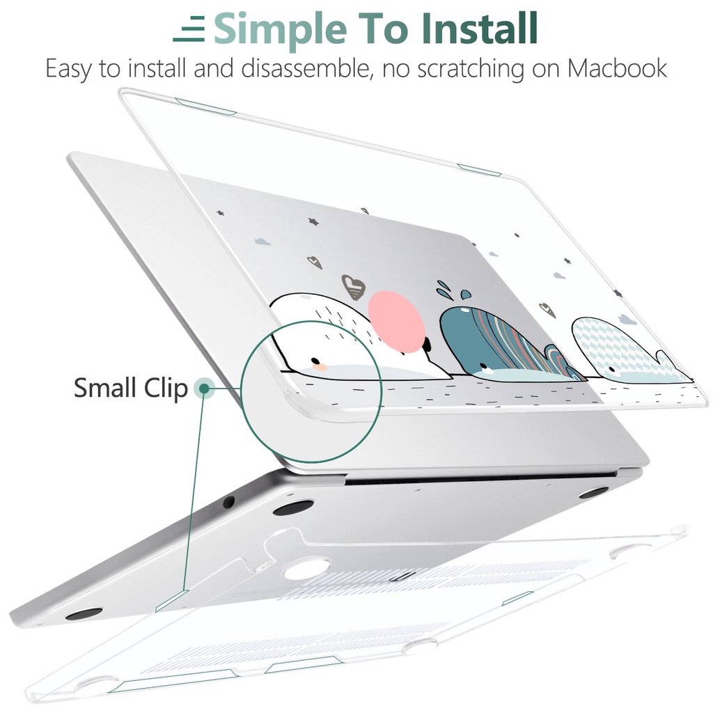 Mô tả Ốp laptop Batianda thích hợp cho MacBook Pro 13 14 16 M4 M3 M2 M1 Air 13.6 15" A2941 A3113 A3114 A2681 A2338 Air13 M1 A2337 A2179 A1932 Air11 12 13 A1466 A1369 - 5